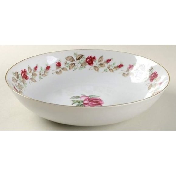 Moss Rose-by DIAMOND (Japan) 9” Round Vegetable Bowl - Picture 2 of 2